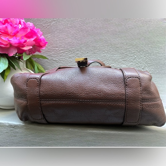 🐻Michael Kors Bags Michael Kors Fulton Brown Leather Satchel Shoulder BagTote🐻 - Picture 5 of 7